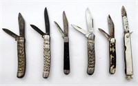 (6) MULTI-BLADE FOLDING POCKET KNIVES