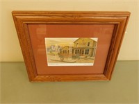 Assorted picture frames various sizes