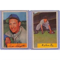 (3) 1954 Bowman Baseball Hof