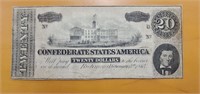 1864 Richmond $20 treasury note