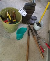 Garden Tools, Boots & Plunger