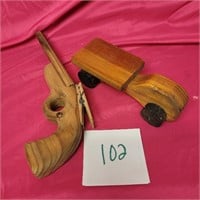 wood toys rubber band gun