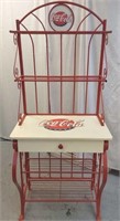 VINTAGE COCA COLA BAKER'S RACK WITH DRAWER