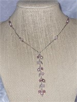 15" SILVER & FRESHWATER PEARL NECKLACE STAMPED 925