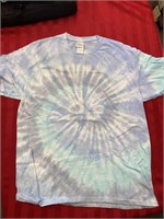 Large blue tie-dye T- shirt