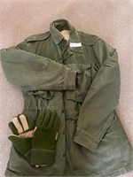 2 pc M51 Field Jacket w/liner and Gloves