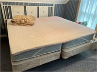 king sized bed frame + memory foam pad