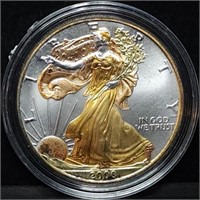 2000 1oz Silver Eagle Gem BU Colorized