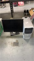 DELL COMPUTER TOWER AND 24in MONITOR (no cables)