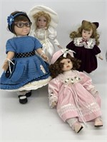 (4) Porcelain & American Girl Dolls