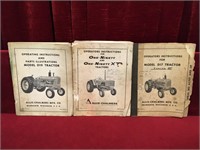 3 Vintage Allis-Chalmers Manuals