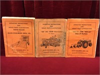 3 Vintage Allis-Chalmers Manuals