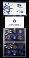 2000 United States Mint Proof Set W State Quarters