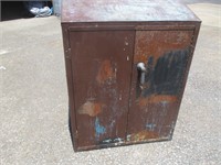 Vintage Metal Cabinet 24x12.5x33"
