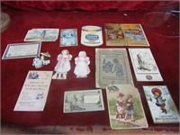 Antique advertisings ephemera cards & more.