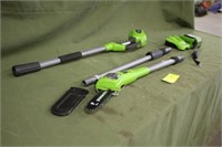 Green Works Pole Saw G-Max 40v w/Extension,