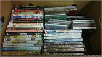 Box of DVds & CDs