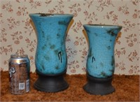 Teal Vase Set