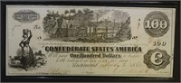 1862 $100 CONFEDERATE STATES OF AMERICA