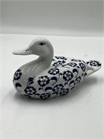 Vintage Cardinal Fine Porcelain Blue & White  Duck