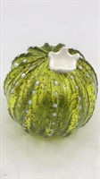 Signed Art Glass Barrel Catus Paperweight