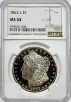 1882-S MORGAN SILVER DOLLAR