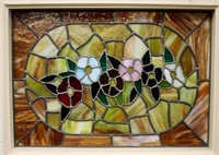 Stained Glass - Floral, Horizontal