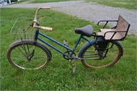 Vintage single speed coaster brake lady's bike wit