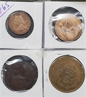 1915 & 16 British large cents 58 half cent Vegas $