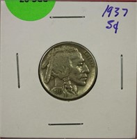 1937 Buffalo Nickel AU