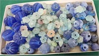 Lot of mixed beads blues
