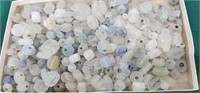 Lot of mixed beads whites and clear
