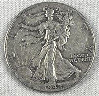 1942 Walking Liberty Silver Half Dollar, US 50c