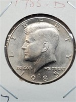 BU 1985-D Kennedy Half Dollar