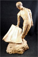Vintage Hand Cast Matador Sculpture 19"