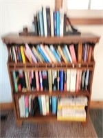 Bookcase and variety of books