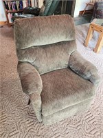 Green fabric rocker recliner