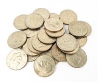Coin $25.00 in 1970's Eisenhower Dollars-AU-BU