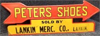 Peters Shoes Lankin Mercantile Arrow Stout Sign