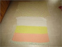 2 Handmade Baby Quilts Larger is 48" x 36"