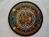 Decorative Round Wall Art of Aztec Calendar