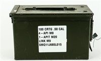 Ammo 100 Rounds Armor Piercing Incendiary .50 BMG
