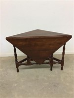 Gorgeous Corner Table with Drop Leaf Refinished