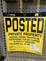 8 PACKS OF POSTED SIGNS