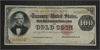 "RARE"  Series 1882  $100 Gold Certificate  Fine