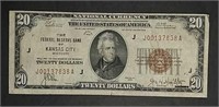 Series 1929  $20  National Currency    F