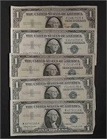 10   1957  $1 Silver Certificates    Circulated
