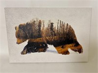 Wayfair Bear Canvas 12 x 18