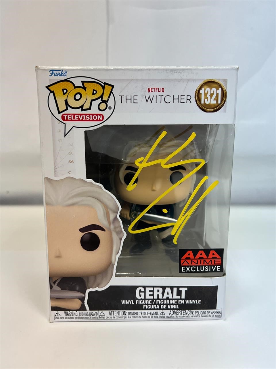 Autograph COA Witcher Funko Pop #1321