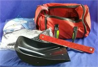 Emergency roadside kit and Magic shade sunshade